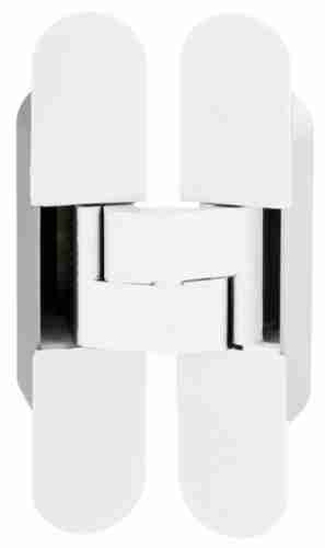 Петля дверная скрытой установки AGB E30200.02.91 белый Eclipse 3.0 + 4 накладки в комплекте