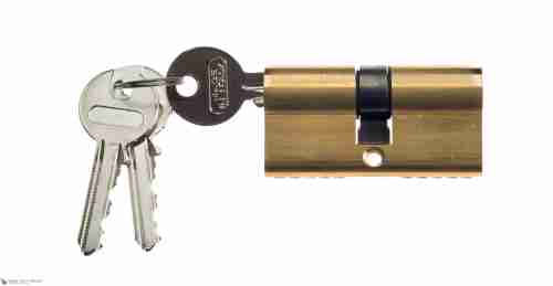 Цилиндровый механизм ключ-ключ Venezia 25/10/35 полированная латунь