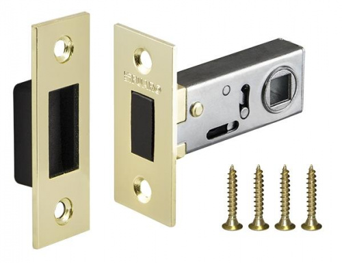 Защелка дверная межкомнатная Fuaro Magnet M12-50-25 GP латунь магнитная