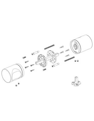 Комплект: Ручки Armadillo R.ART52.BALANCE BL-26 + Завертка BK6.R.ART30 BL-26 черный