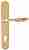Ручка дверная Extreza MIREL (Мирель) 316 на планке PL01 CYL полированное золото F01