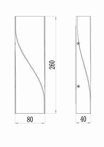 Уличный настенный светодиодный светильник Maytoni Twist O040WL-L11B3K