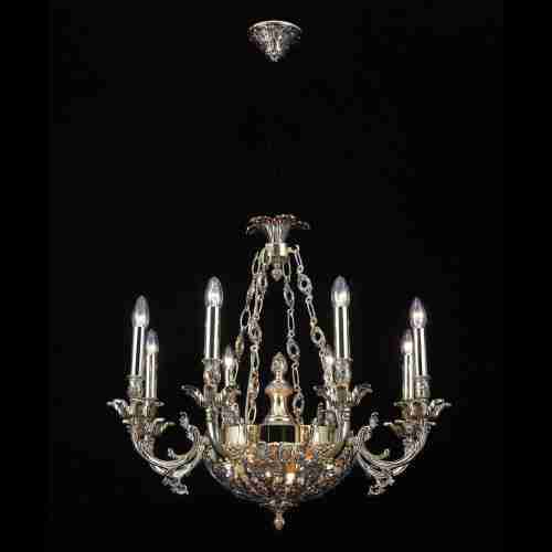Подвесная люстра Lucia Tucci Firenze 1781.8.2 Antique Gold