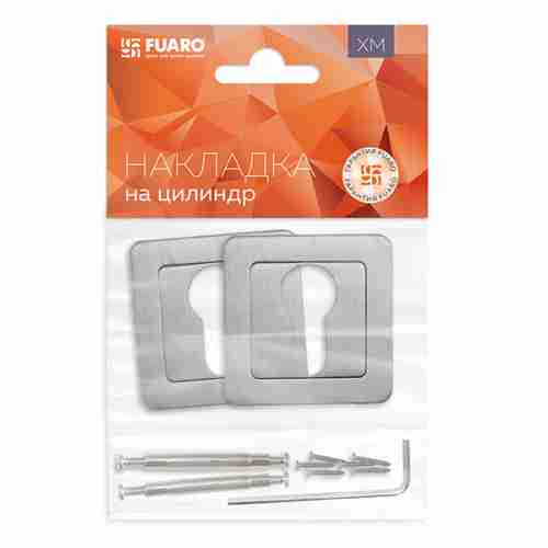 Накладка под цилиндр Fuaro ET XM SSC-16 сатинированный хром