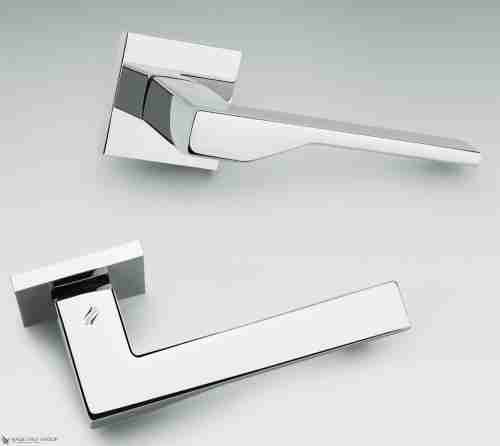 Дверная ручка на квадратном основании COLOMBO Dea FF21RSB-CR полированный хром