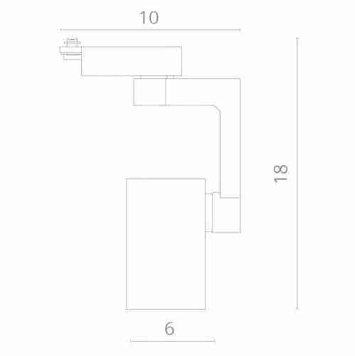 Трековый светильник Artelamp Traccia A2310PL-1BK