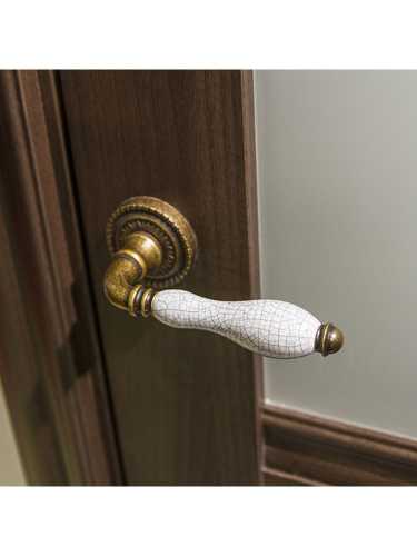 Ручка дверная Armadillo (Армадилло) межкомнатная R.CL55.Silvia (Silvia CL1) OB/CRP-213 античная бронза/кракелюр  Набор 8