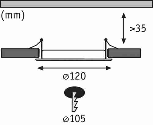 Встраиваемый светодиодный светильник Paulmann Premium Line Panel 92099