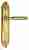Дверная ручка Venezia "MOSCA" на планке PL90 полированная латунь