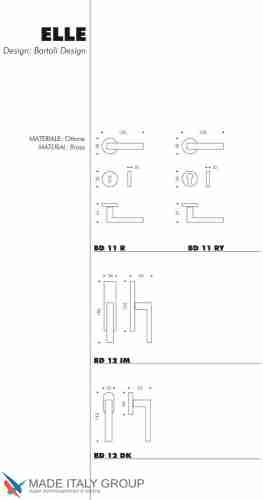 Дверная ручка на круглом основании COLOMBO Elle BD11RSB-GM матовый графит PVD