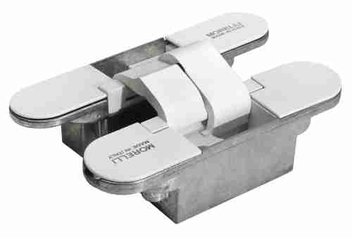 Комплект 8 шт. - Петля дверная скрытой установки Morelli HH-18 W белый