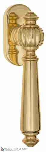 Ручка оконная Fratelli Cattini "MARANI" FW 7-OLV полированная латунь