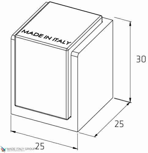 Упор дверной напольный Fratelli Cattini F5 NM матовый черный