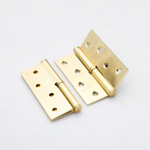 Петля дверная стальная RENZ INL 100 FH SB 100*75*2,5, левая, б/колп., лат.мат