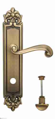 Дверная ручка Venezia "CARNEVALE" WC-2 на планке PL96 матовая бронза