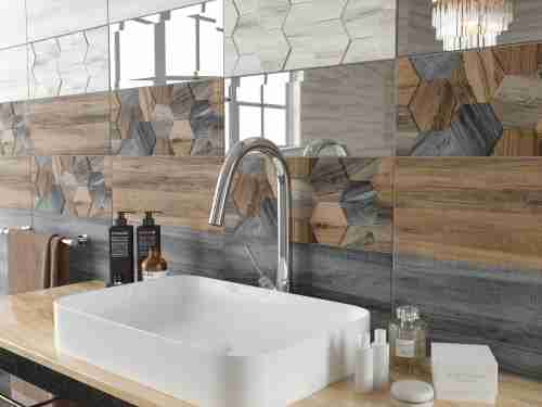 Плитка керамическая Керамин Миф 1 микс настенная 20х50