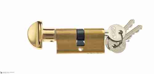 Цилиндровый механизм вертушка-ключ Venezia 25/10/35 полированная латунь