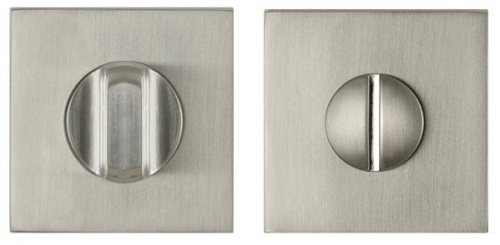 Завертка дверная сантехническая Fuaro BK6 DM SN/CP-3 матовый никель/хром