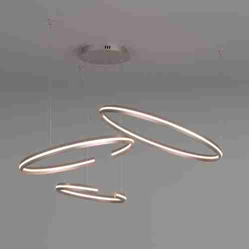 Подвесной светодиодный светильник Eurosvet Smart Gap 90280/3 сатин-никель