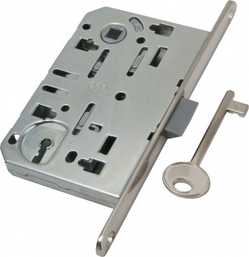 Замок межкомнатный под ключ AGB B01101.50.06 никель