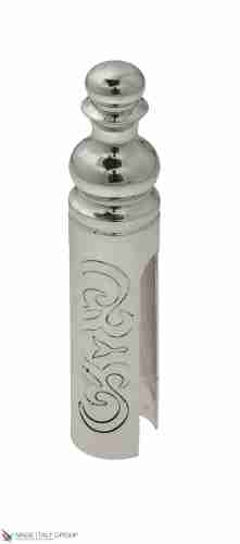 Колпачок для ввертных петель Venezia CP14 D с пешкой, рисунок D14 мм натуральное серебро + черный