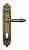 Дверная ручка Venezia "CASTELLO" CYL на планке PL96 матовая бронза
