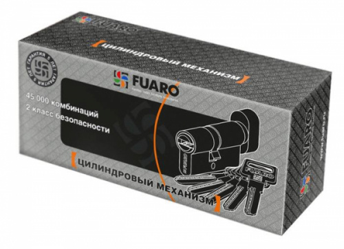 Цилиндровый механизм с вертушкой Fuaro R602/70 mm (30+10+30) PB латунь 5 кл.
