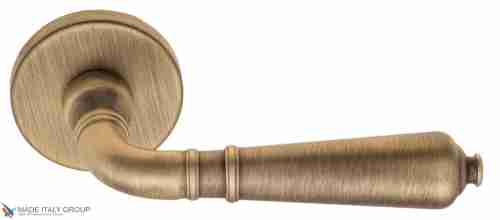 Дверная ручка на круглом основании Fratelli Cattini "TOSCANA" 7.7-BY матовая бронза