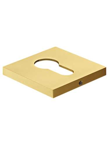 Накладка на ключевой цилиндр, на квадратной розетке 6 мм, Morelli MH-KH-S6 MSG, цвет - мат. золото сатинированное