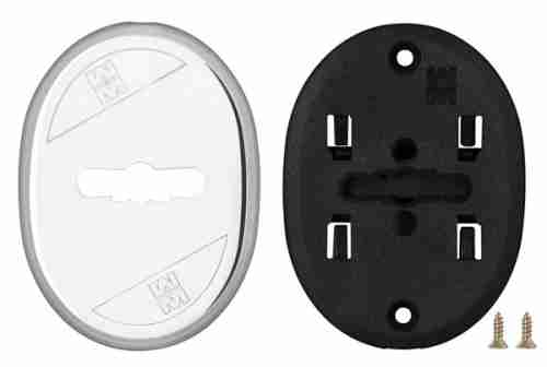 Накладка на сувальдный замок овальная со шторкой Mottura 95.324 (ХРОМ), 1 шт