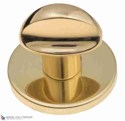 Фиксатор поворотный на круглом основании Fratelli Cattini WC 7FS-OLV полированная латунь