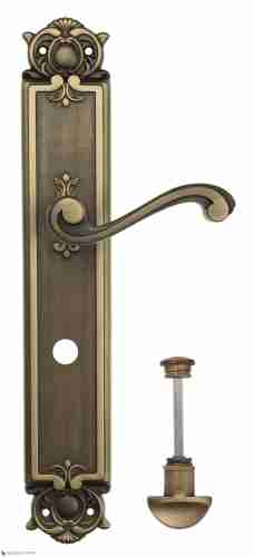 Дверная ручка Venezia "VIVALDI" WC-2 на планке PL97 матовая бронза