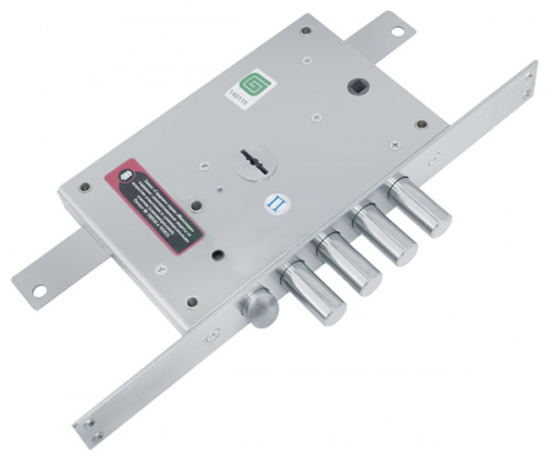 Замок врезной сувальдный с защёлкой Гардиан МАКСИМУМ ЗВ 21.12 ДТ с тягами правый, 5 кл. /123:0218/