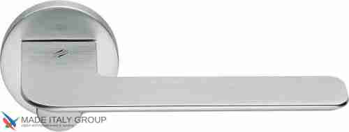 Дверная ручка на круглом основании COLOMBO Slim FF11RSB-CM матовый хром