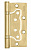 Петля дверная накладная без врезки (бабочка) Punto 200-2B 100x2,5 SB мат. золото