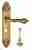 Дверная ручка Venezia "MONTE CRISTO" WC-2 на планке PL90 французское золото + коричневый