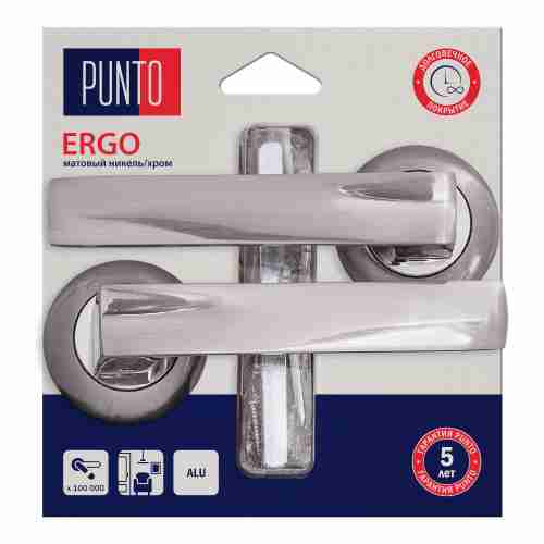 Ручка раздельная LM/A R.TL54.ERGO/HD SN/CP-3 матовый никель/хром