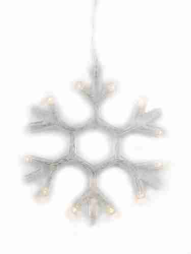 Подвесной светодиодный светильник «Снежинка» Uniel ULD-H1819-012/STA/3AAA Warm White IP20 Snowflake UL-00007251