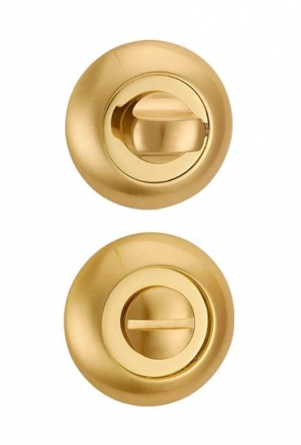 Завертка дверная сантехническая Punto BK6 TL SG/GP-4 матовое золото/золото