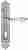 Ручка дверная Extreza DANA (Дана) 305 на планке PL02 CYL полированный хром F04