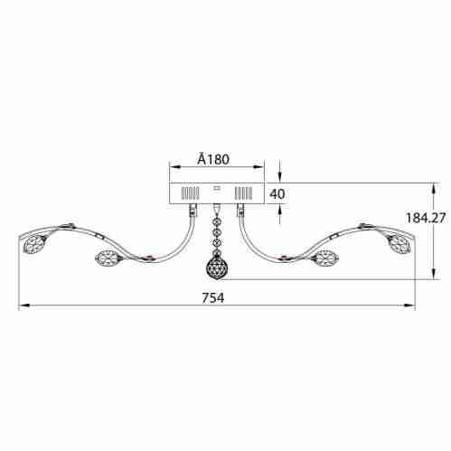 Потолочная люстра Rivoli Radiante 6001-110 Б0038147