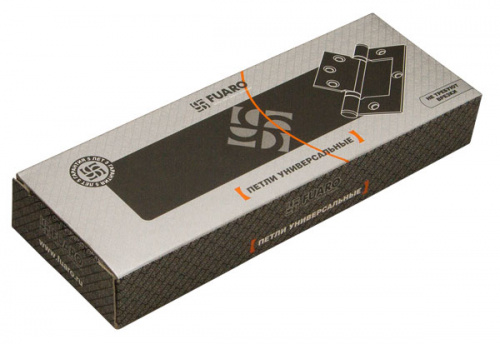 Петля универсальная без врезки Fuaro 300-2BB 100x2,5 PB латунь