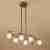 Подвесная люстра Mantra Loop Antique Brass 1821