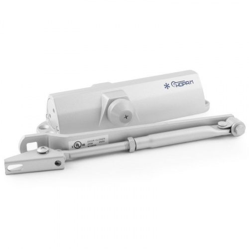 Доводчик дверной морозостойкий НОРА-М 4ST (25-120 кг) серый