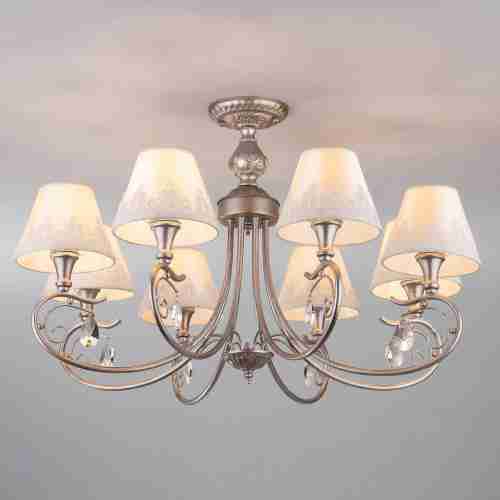 Подвесная люстра Eurosvet 60069/8 серебро