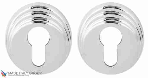 Накладка под цилиндр на круглом основании COLOMBO DB13-CR полированный хром (2 шт)