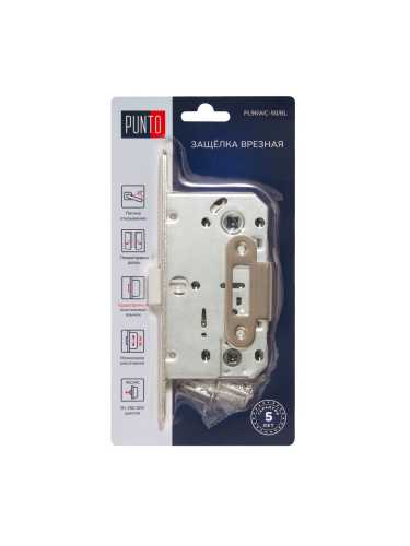 Защелка Punto (Пунто) врезная LM/PL96WC-50/BL SN (мат.никель)