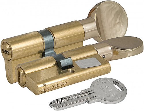 Цилиндровый механизм с вертушкой KALE KILIT 164 SM/80 (30+10+40) mm латунь 5 кл.