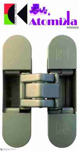 Kubica K8060 ATOMIKA SLIM DXSX, NS петля скрытая универсальная МАТОВЫЙ НИКЕЛЬ (60 kg)