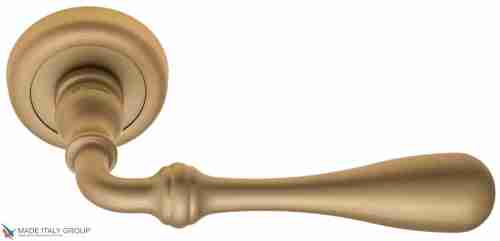 Дверная ручка на круглом основании Fratelli Cattini "RETRO" D1-BS матовая латунь